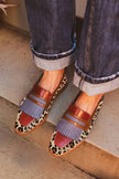 Zelda - Mocassim de Leopardo com Franja e Tira Frontal