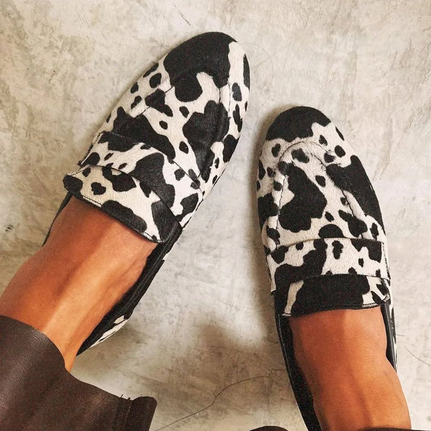 Darcy - Mocassim com Tira Frontal e Padrão Malhado