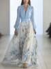 Gabriela | Vestido Maxi Floral com Decote em V