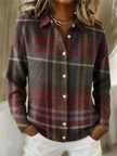 Eleanor | Cardigan de malha com padrão xadrez