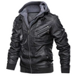 Jareth | Casaco Motard de Couro com Capuz