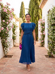 Beatriz | Vestido Midi Plissado para Ocasiões Especiais