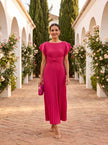 Beatriz | Vestido Midi Plissado para Ocasiões Especiais