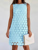 Vestido  Celina com renda floral e elegância fresca