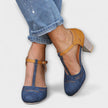 Noemi – Sapatos de salto com tira em T