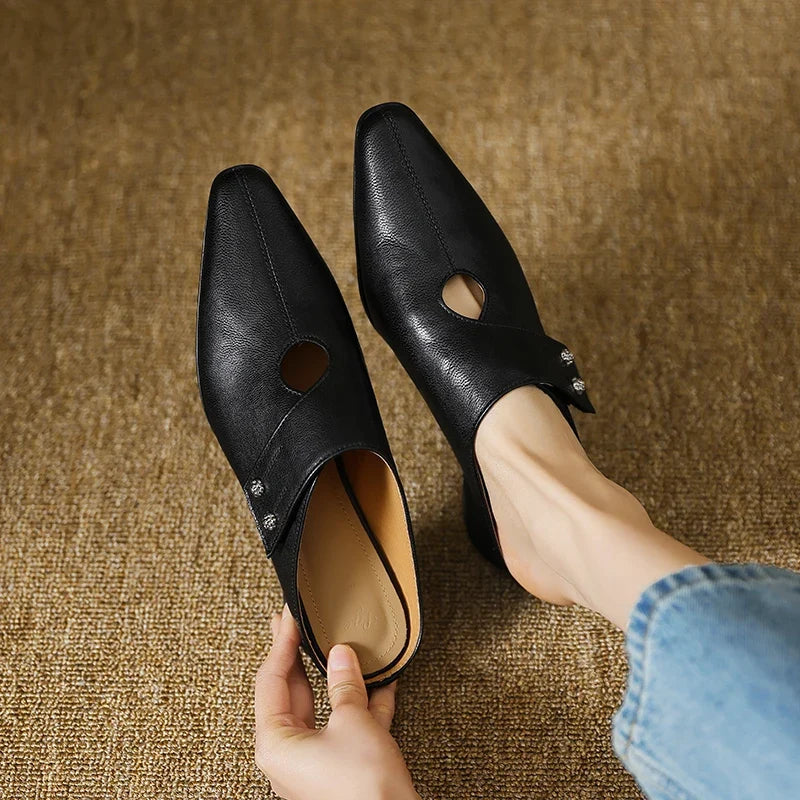Olga | Mules em Couro Verdadeiro