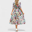 Vestido Midi Floral Elegante feminino
