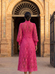 Constança | Vestido Midi Rendado para Cerimónia