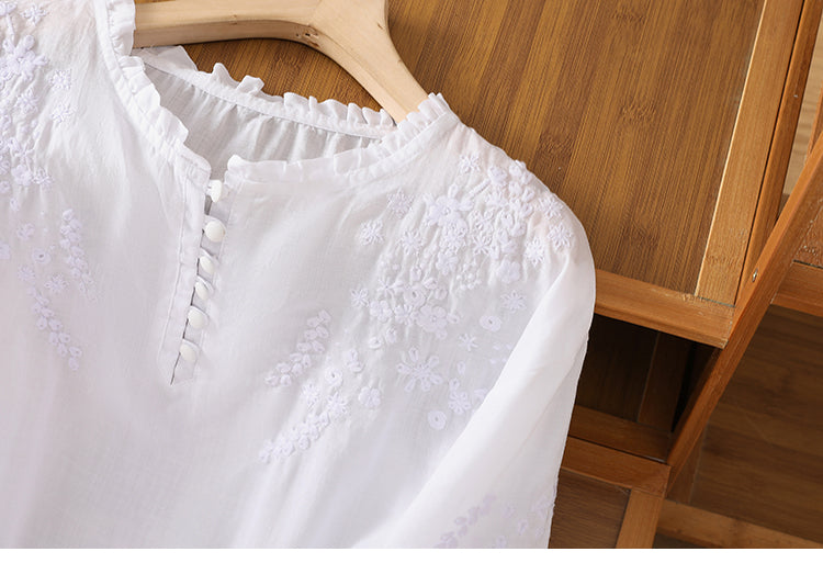 Blusa de Algodão e Linho feminino