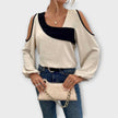 Blusa com decote quadrado feminino