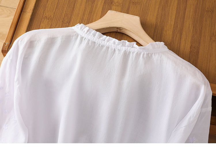 Blusa de Algodão e Linho feminino