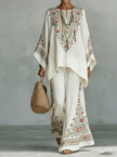 Amara — Conjunto Boho de Duas Peças com Padrão Étnico