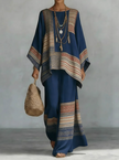 Amara — Conjunto Boho de Duas Peças com Padrão Étnico