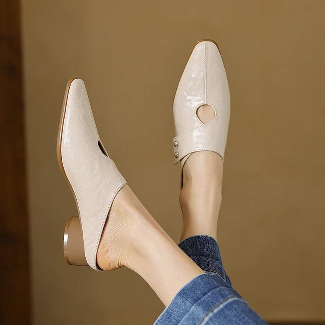 Olga | Mules em Couro Verdadeiro