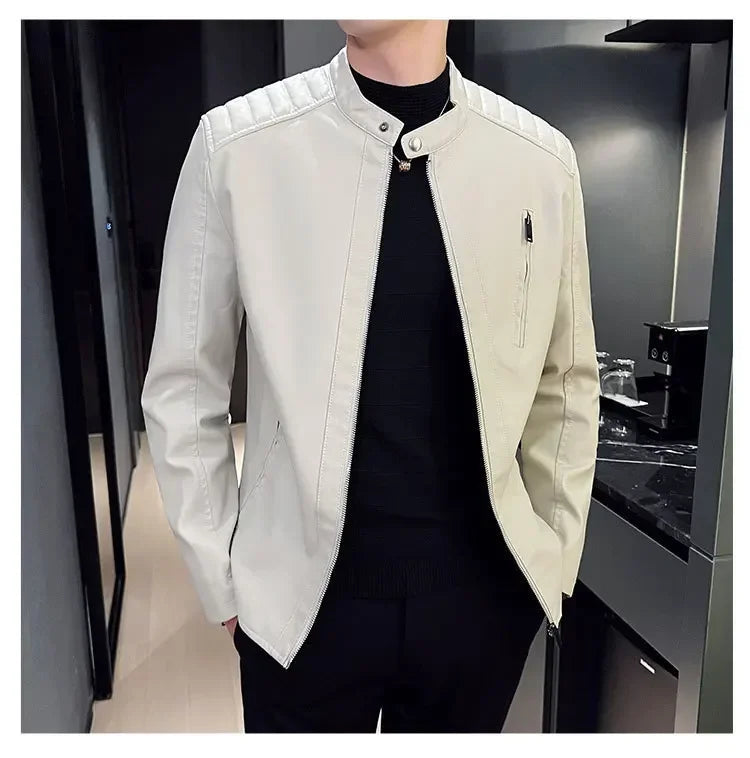 Jensen | Casaco de Couro Elegante