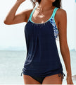 Tankini Feminino Aurora – Maiô de Banho Biquíni com Top Larguinho Ajustável