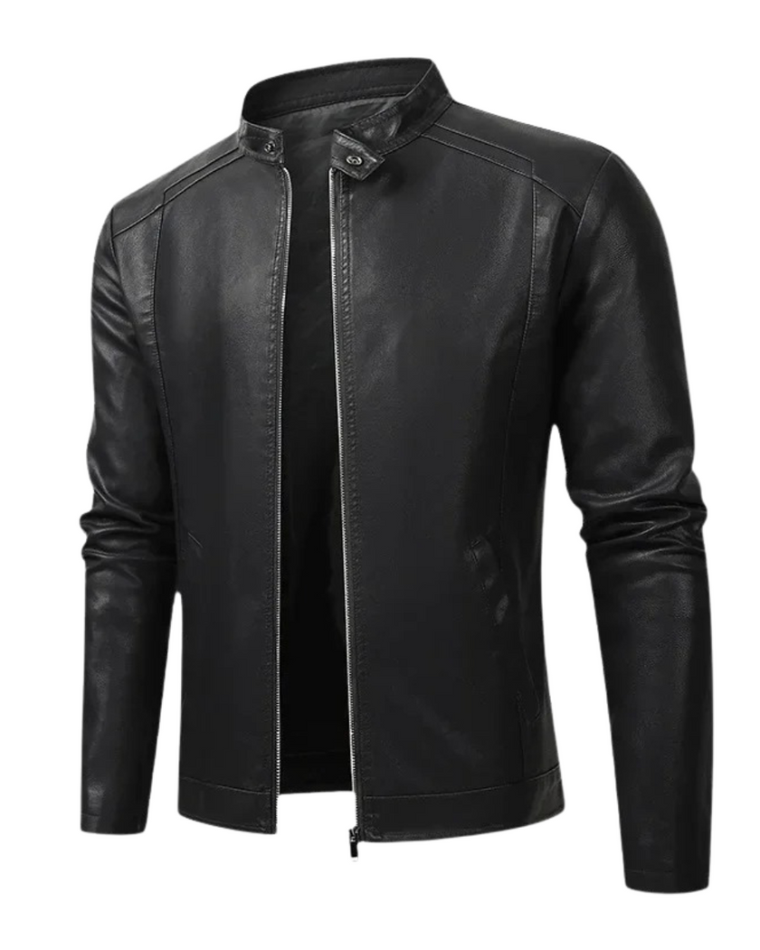 Beckett | Casaco Motard de Couro Elegante