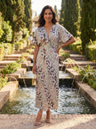 Francisca | Vestido Midi Estampado de Corte Fluido