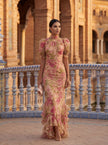 Matilde | Vestido Maxi Floral de Gola Alta