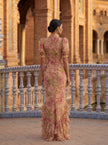 Matilde | Vestido Maxi Floral de Gola Alta