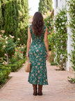 Daniela | Vestido Maxi Boémio com Mangas Balão