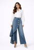 Saia-Calça Leonor Denim Assimétrica
