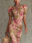 Racquella™ Vestido Maxi Vintage