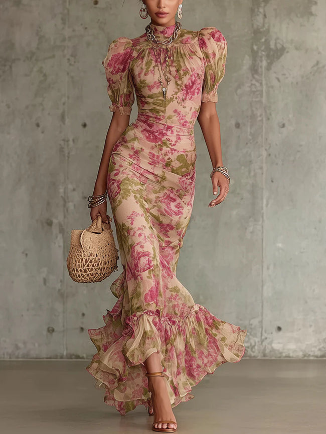 Racquella™ Vestido Maxi Vintage