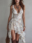 Rebeca | Vestido floral de alças finas