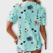 Blusa com decote em V feminino