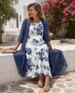 Lívia | Vestido Fluido com Sobreposição