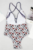 Maiô com Estampa Boho e Decote em V