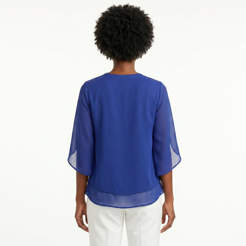 Francisca | Blusa com Mangas de Folhos