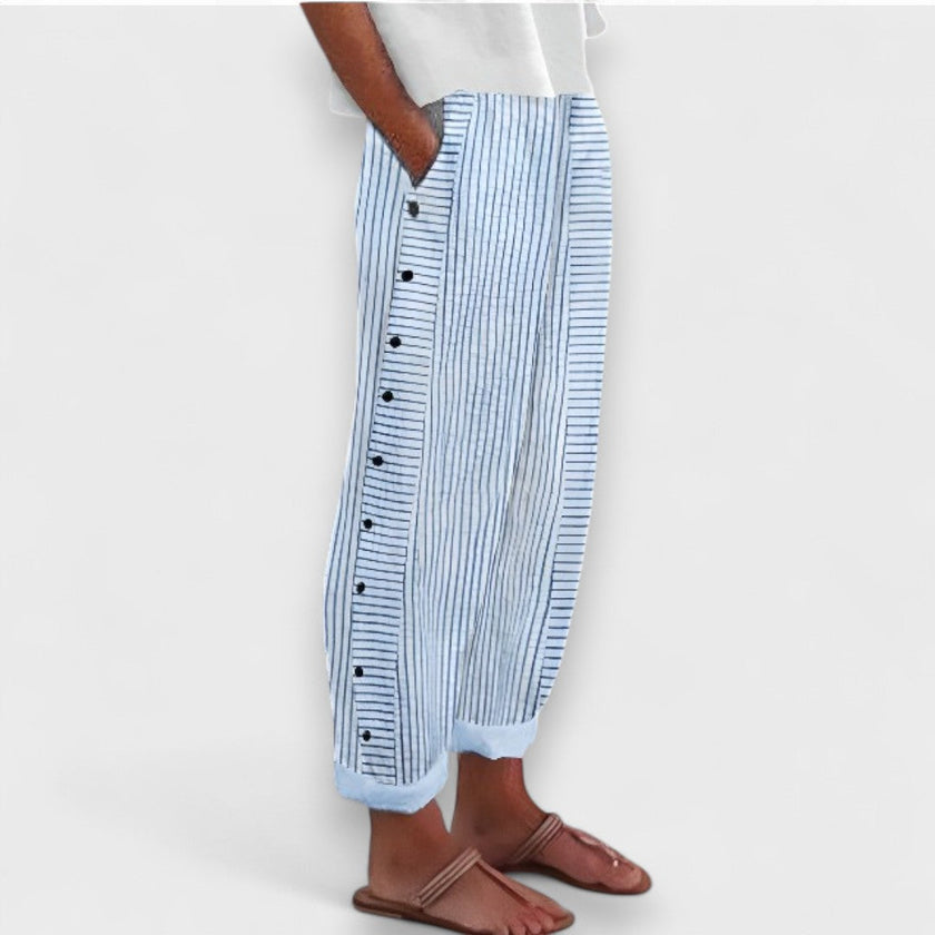 Calças de Linho com Propósito feminino