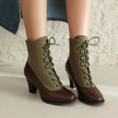 Solange – Botins retro com atacadores e salto