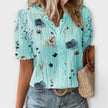 Blusa com decote em V feminino