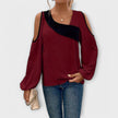 Blusa com decote quadrado feminino