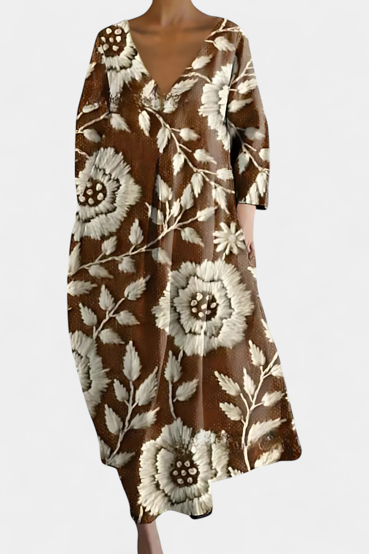 Vestido Fluido com Estampa feminino