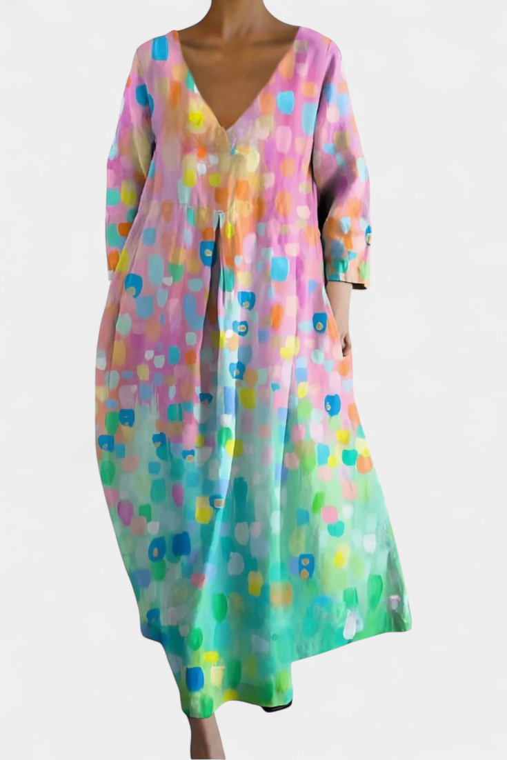 Vestido Fluido com Estampa feminino