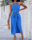 Ayla | Vestido Midi com Efeito Drapeado
