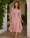 Estela | Vestido com Brilho e Sobreposição
