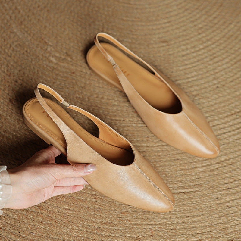 Lara – Sapatos slingback de biqueira fina