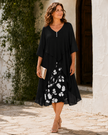 Maelle | Vestido Maxi Assimétrico em Camadas
