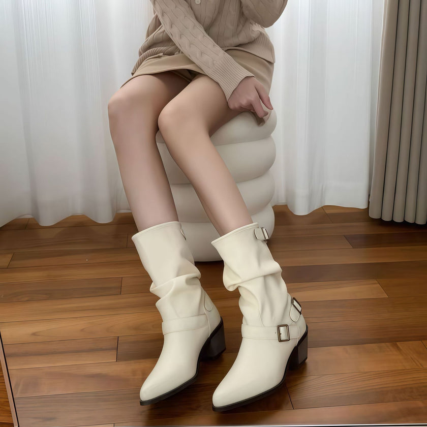 Odete – Botins elegantes de salto médio