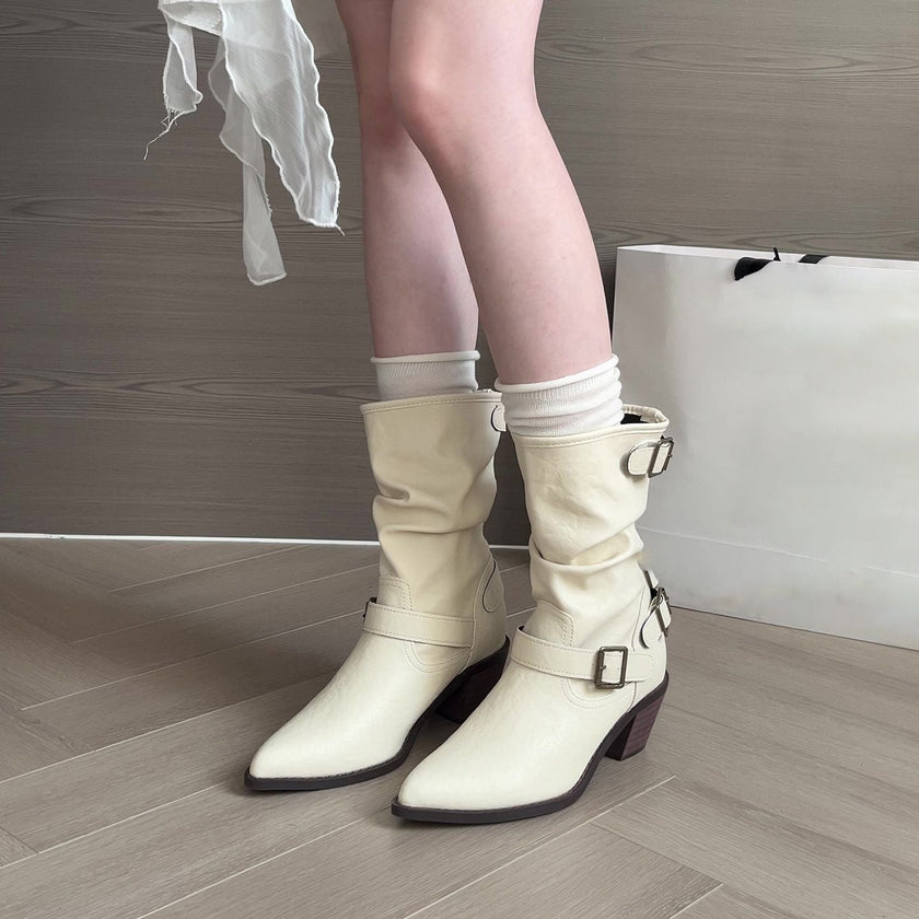 Odete – Botins elegantes de salto médio