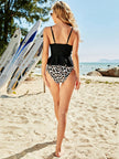 Tankini Estampado - Biquíni com Babados e Cintura Alta