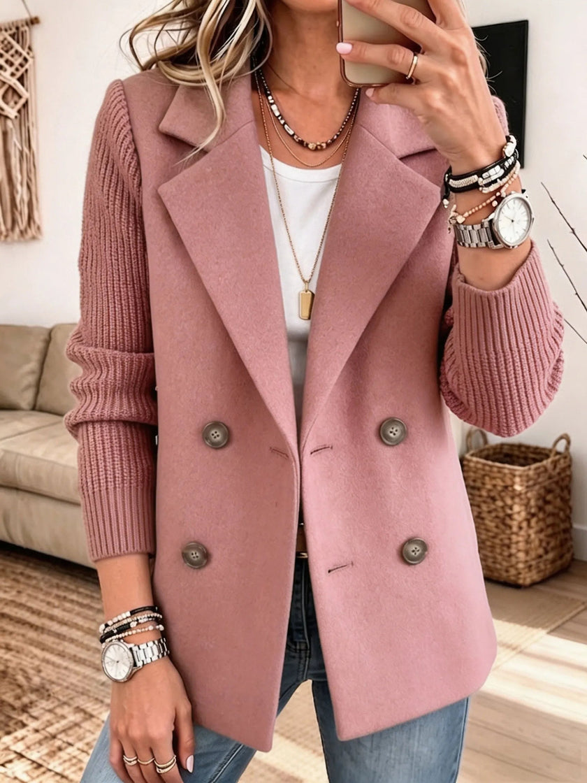 Blazer Clara com Mangas em Malha