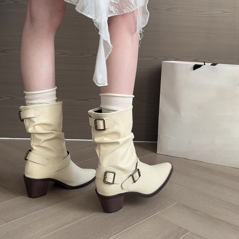 Odete – Botins elegantes de salto médio