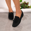 Leandra – Mocassins de camurça com laço