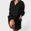 Blusa casual de linho feminino